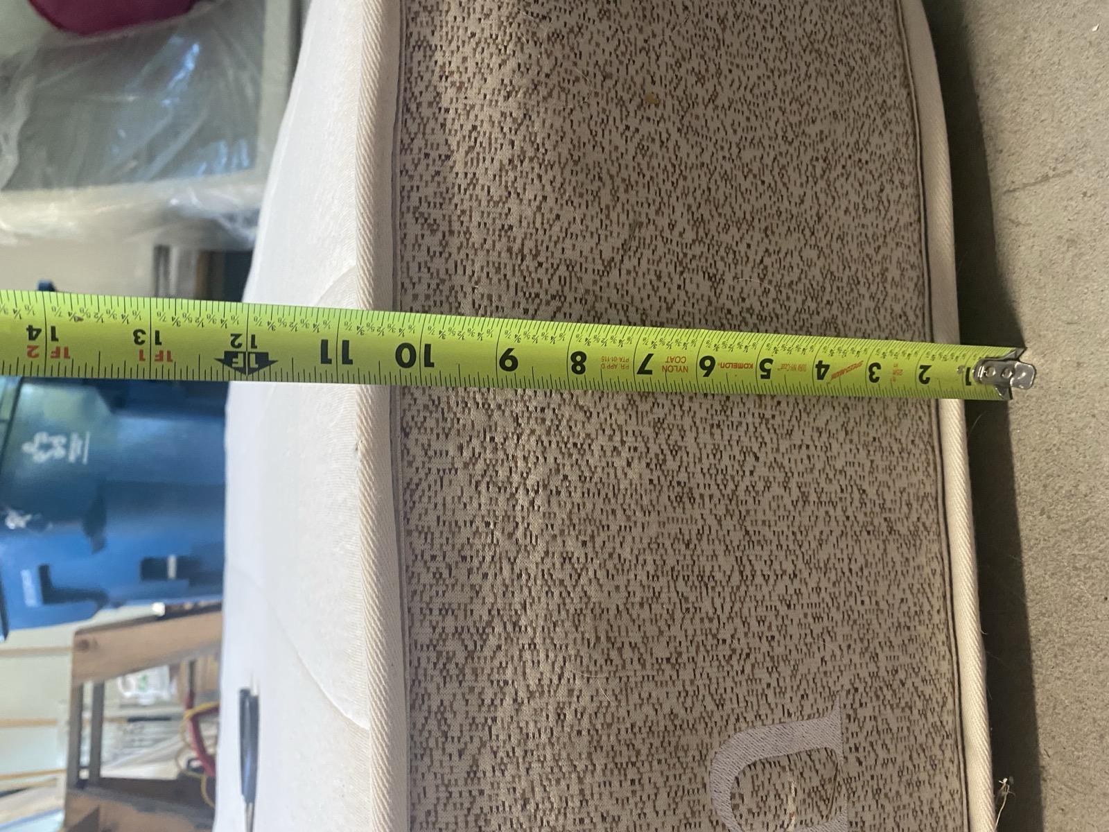 11-inch mattress measured